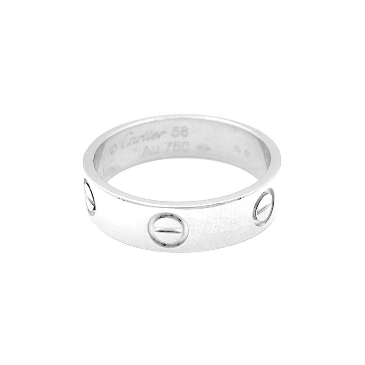 Bague Jonc CARTIER "Love" en or blanc - Castafiore