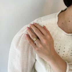 Bague Jonc ceinture en or - Castafiore