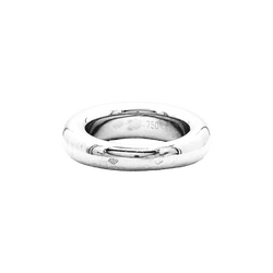 Bague Jonc CHAUMET "Anneau" en or blanc - Castafiore