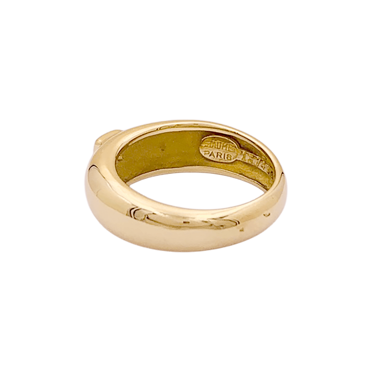 Bague Jonc CHAUMET "Anneau" en or jaune et diamant - Castafiore