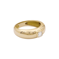 Bague Jonc CHAUMET "Anneau" en or jaune et diamant - Castafiore