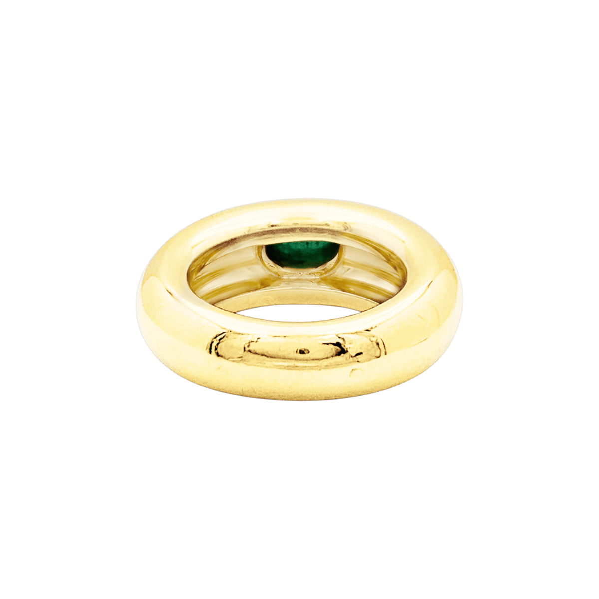 Bague Jonc CHAUMET "Anneau" en or jaune et émeraude - Castafiore