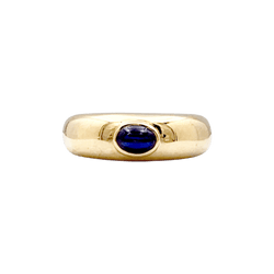 Ring Chaumet, "Anneau" in yellow gold and sapphire.