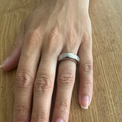 Bague Jonc CHAUMET en or blanc - Castafiore