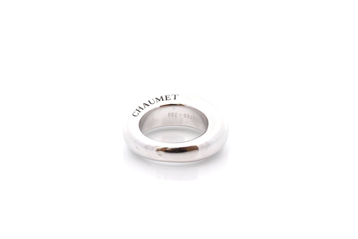 Bague Jonc CHAUMET en or blanc - Castafiore