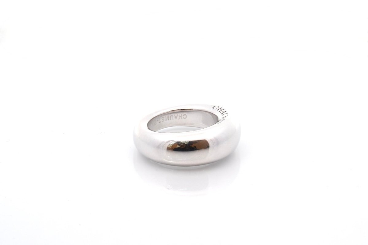 Bague Jonc CHAUMET en or blanc - Castafiore