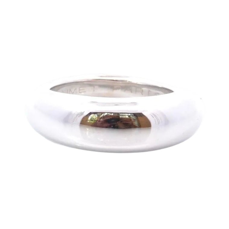 Bague Jonc CHAUMET en or blanc - Castafiore