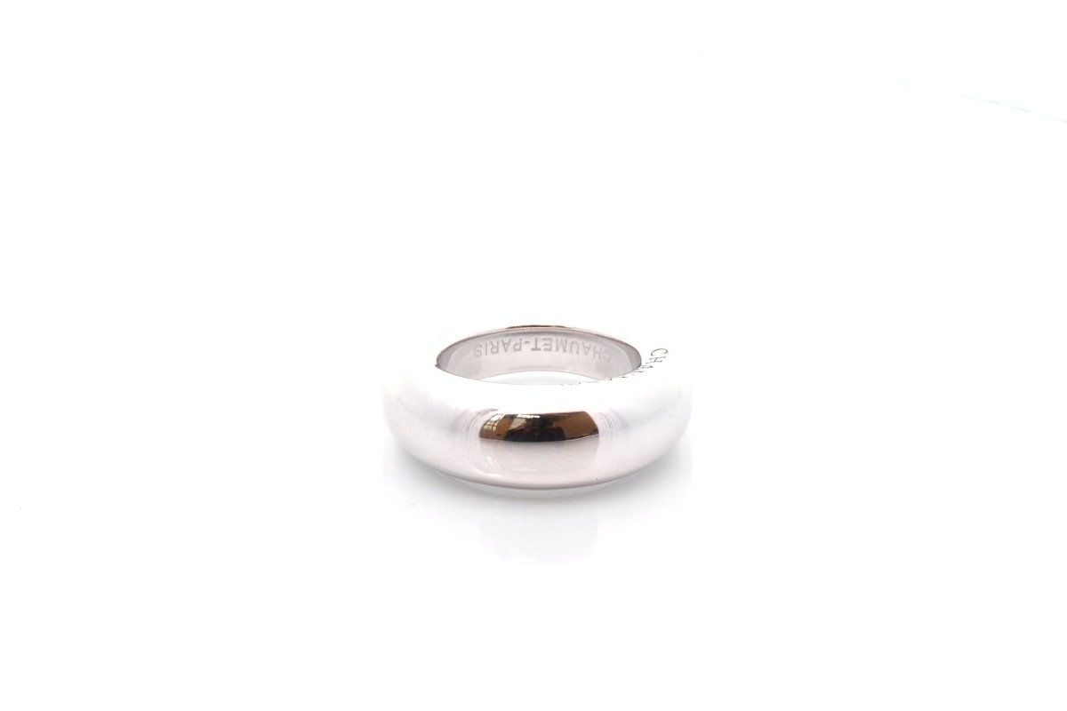 Bague Jonc CHAUMET en or blanc - Castafiore