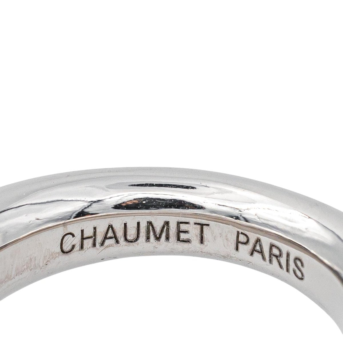 Bague Jonc CHAUMET en or blanc - Castafiore