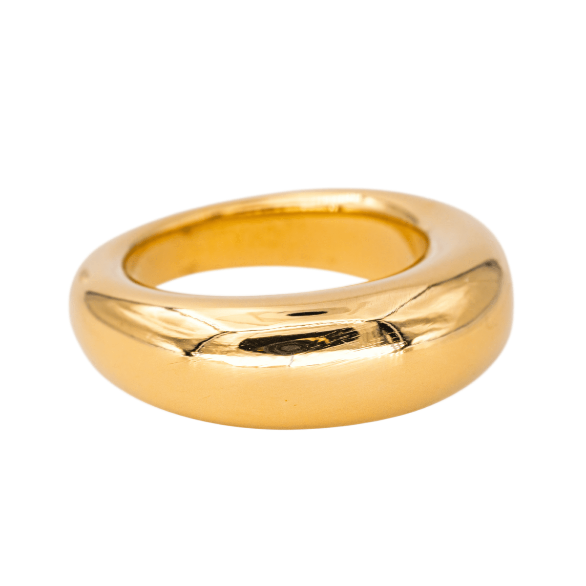 Bague Jonc CHAUMET en or jaune et saphir - Castafiore