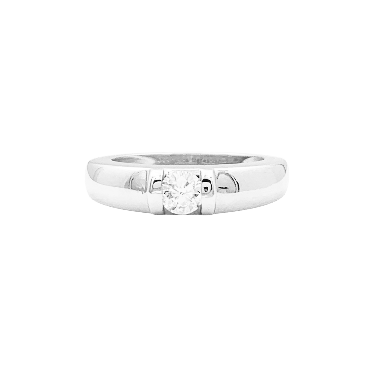 Bague Jonc CHAUMET "Gioia" en or blanc diamant - Castafiore