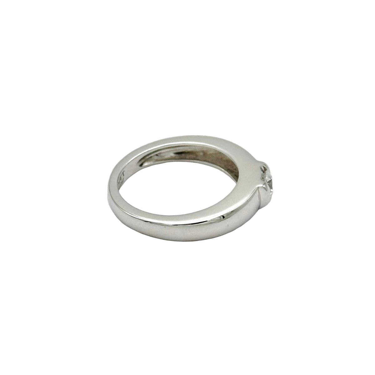Bague Jonc CHAUMET "Gioia" en or blanc et diamant - Castafiore