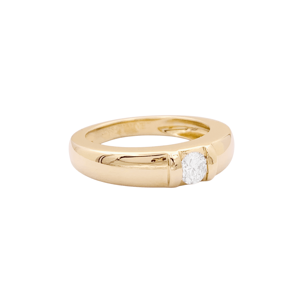 Bague Jonc CHAUMET "Gioia" en or jaune et diamant - Castafiore