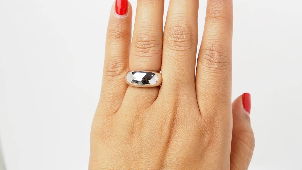 Bague jonc en or blanc - Castafiore