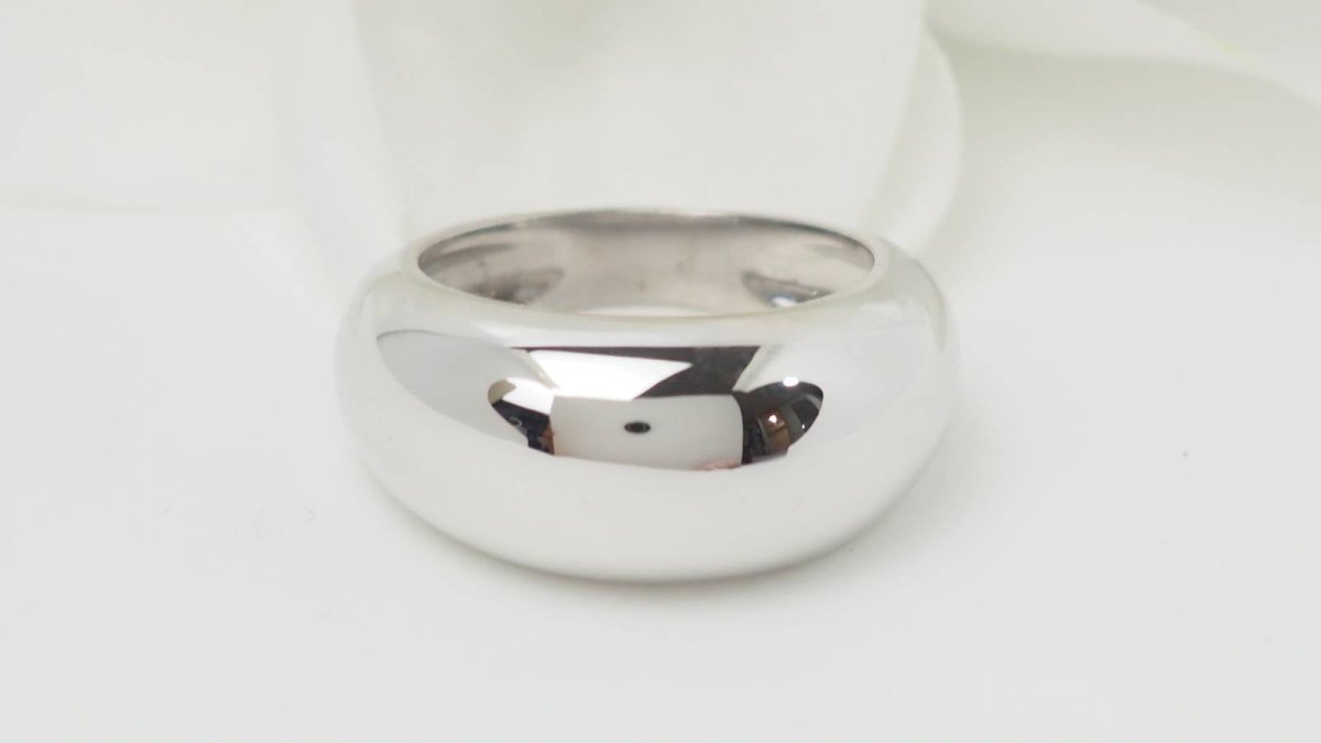 Bague jonc en or blanc - Castafiore