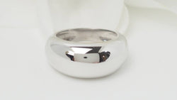 Bague jonc en or blanc - Castafiore