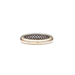 Bague Jonc en or blanc et diamant - Castafiore