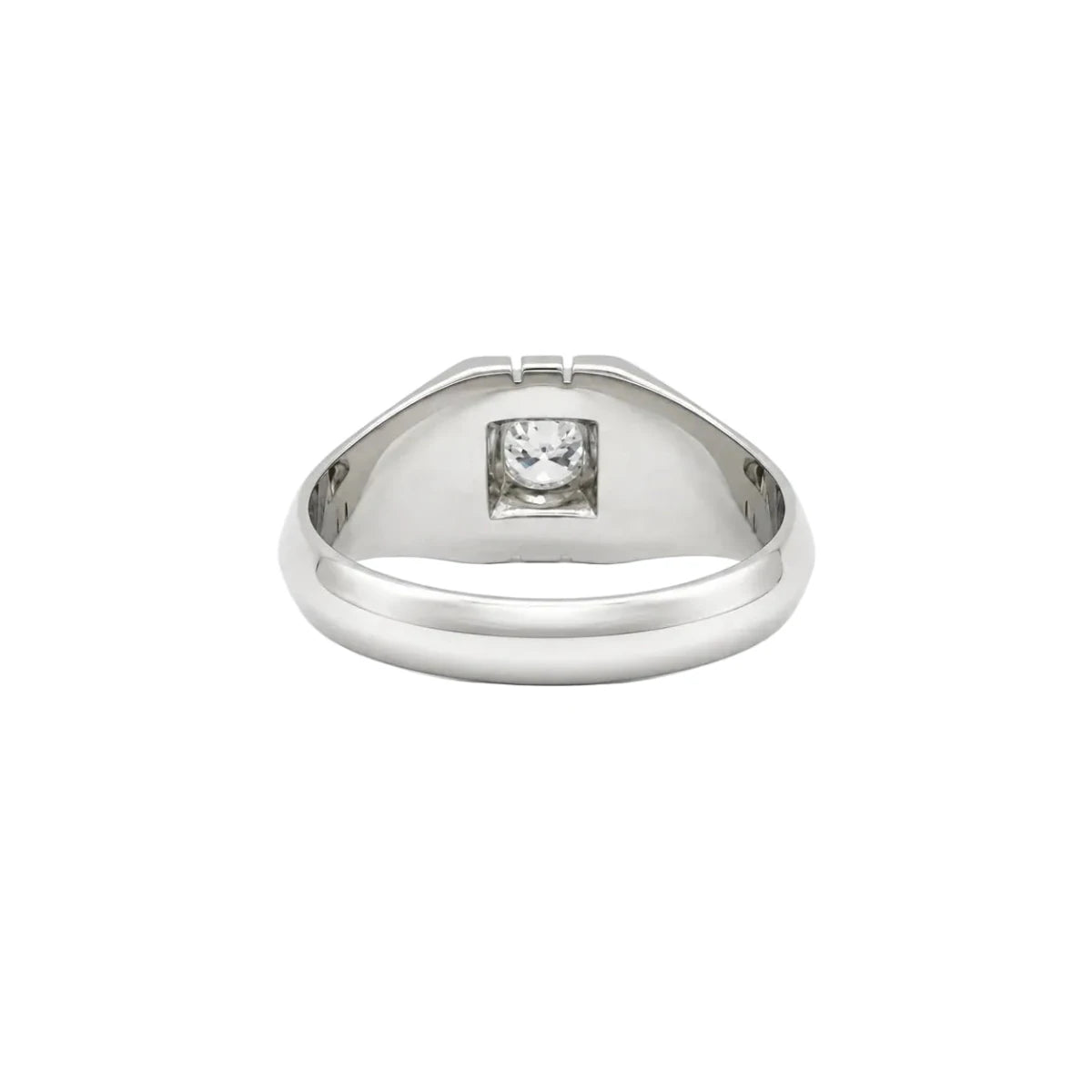 Bague Jonc en or blanc et diamant - Castafiore