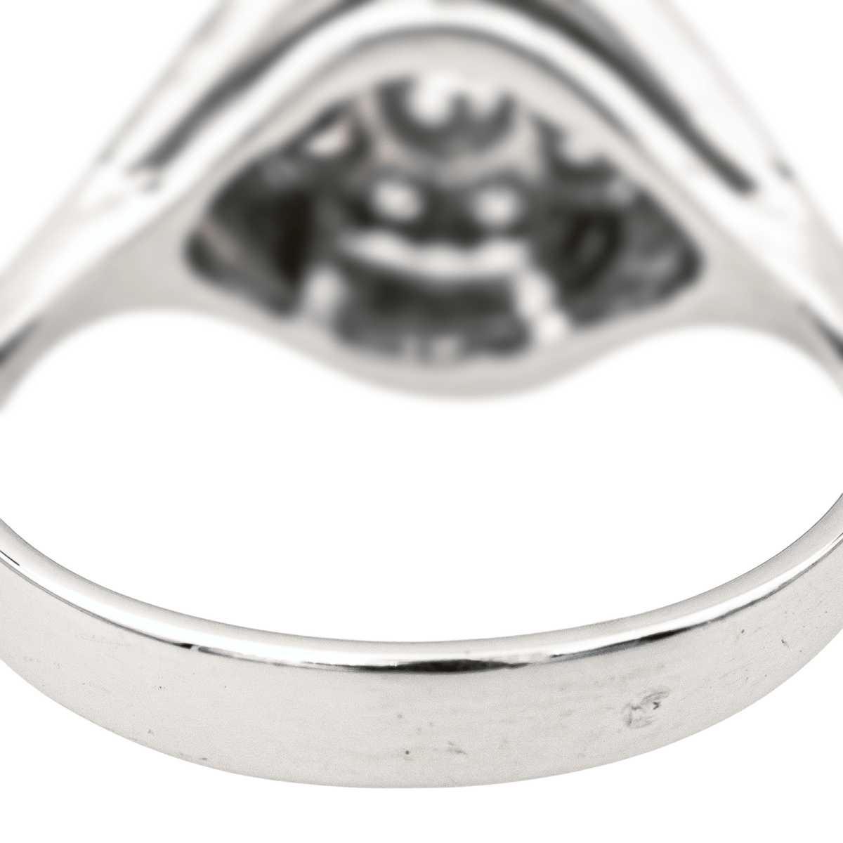 Bague Jonc en or blanc et diamants - Castafiore