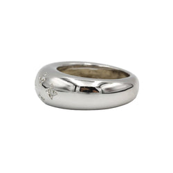 Bague Jonc en or blanc et diamants - Castafiore