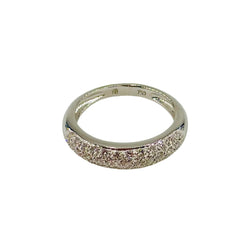 Bague Jonc en or blanc et diamants - Castafiore