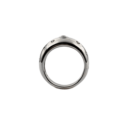 Bague Jonc en or blanc et diamants - Castafiore