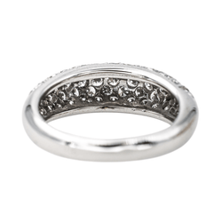 Bague Jonc en or blanc et diamants - Castafiore