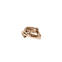 Bague Jonc en or blanc, platine et diamants - Castafiore