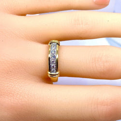 Bague jonc en or et diamants - Castafiore