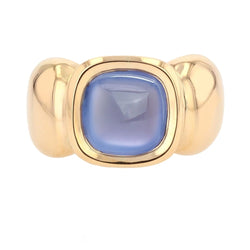 Ring sugarloaf chalcedony rush