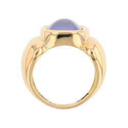 Ring sugarloaf chalcedony rush