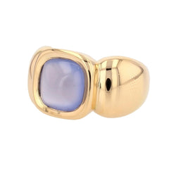 Ring sugarloaf chalcedony rush
