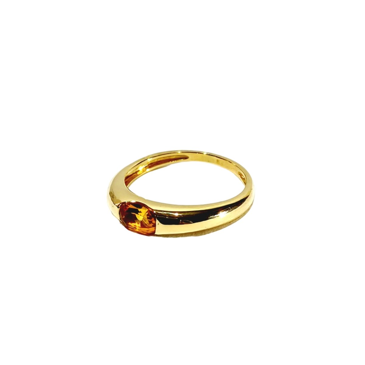 Bague Jonc en or jaune et citrine - Castafiore