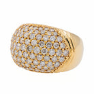 Bague Jonc en or jaune et diamant - Castafiore