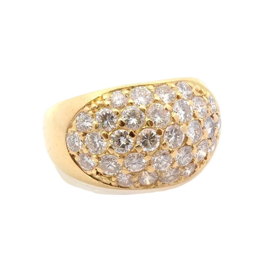 Ring rush diamonds in 18k gold
