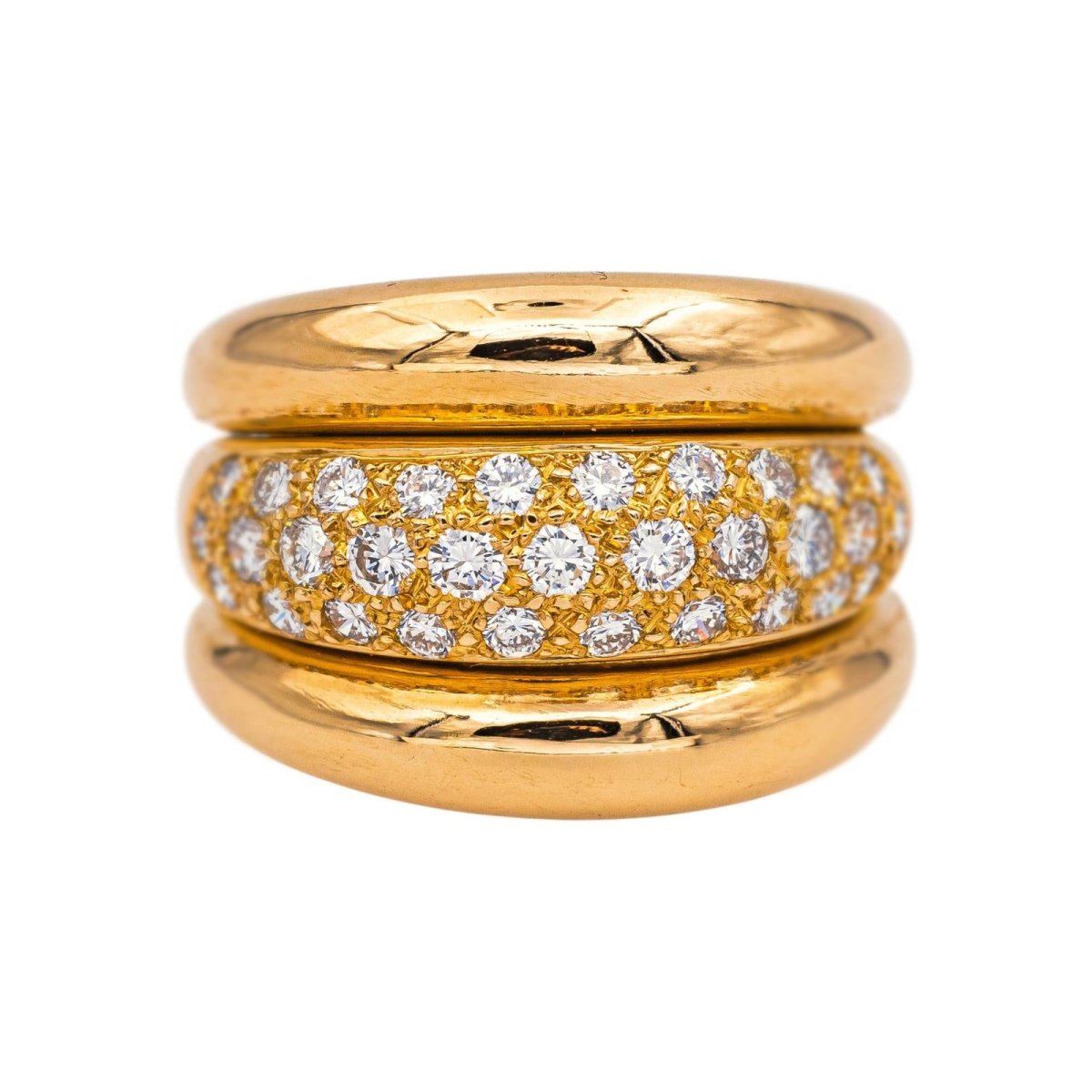 Ring Yellow Gold Wedding Band diamond