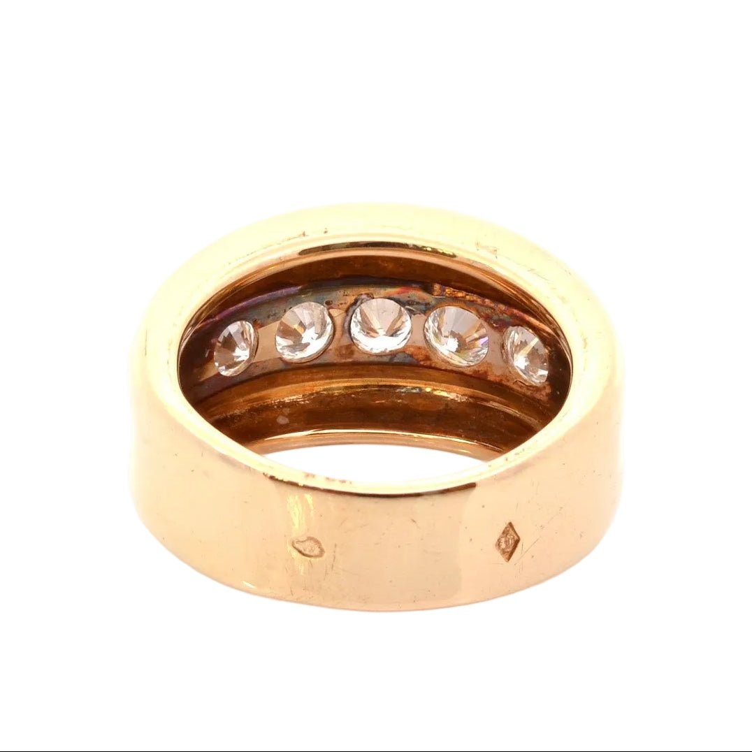 Ring rush diamonds in 18k gold