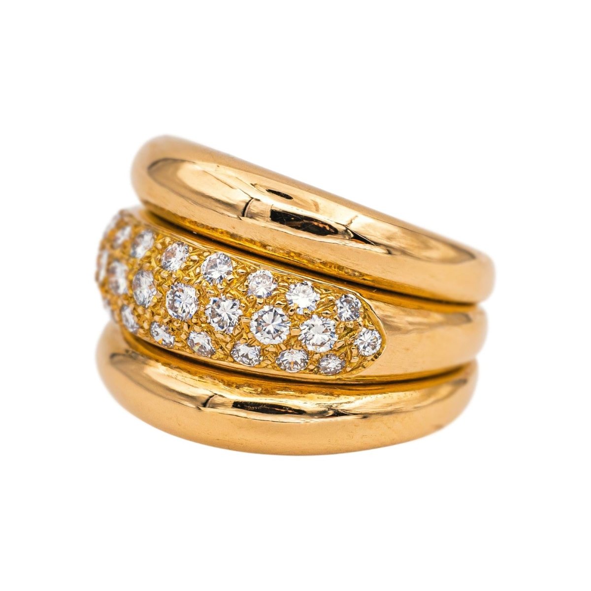 Ring Yellow Gold Wedding Band diamond