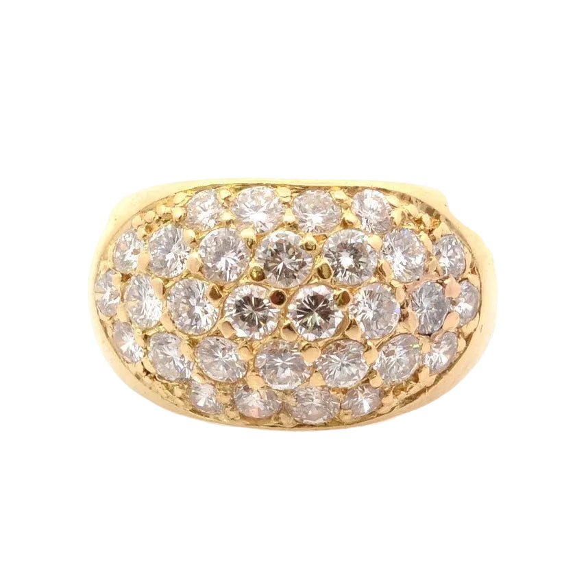 Ring rush diamonds in 18k gold