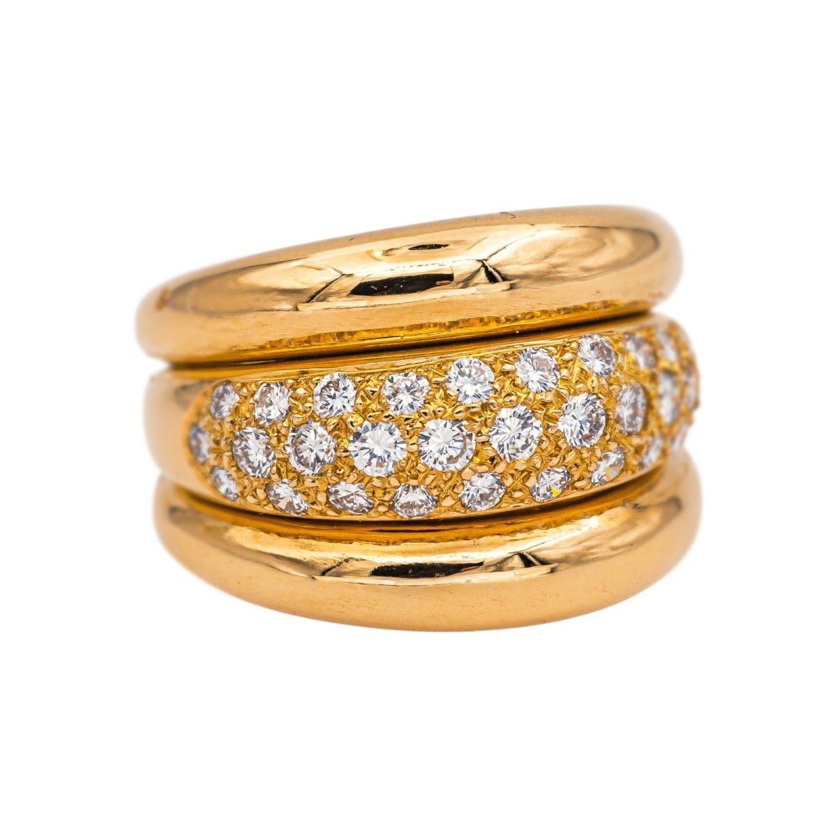 Ring Yellow Gold Wedding Band diamond
