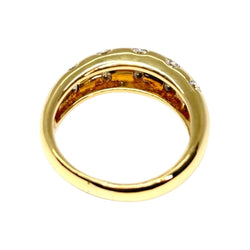 Bague Jonc en or jaune et diamants - Castafiore