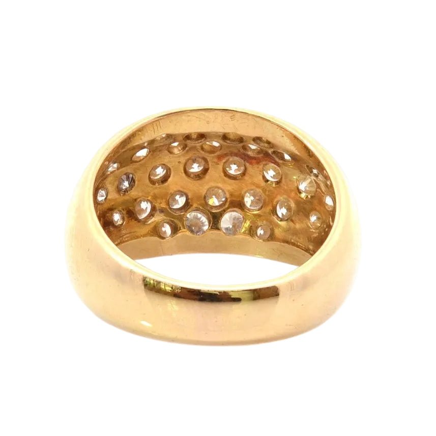 Ring rush diamonds in 18k gold