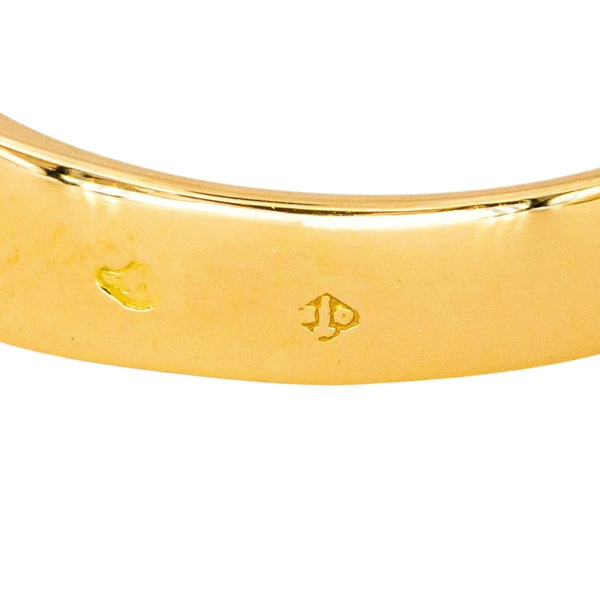 Bague Jonc en or jaune et émeraude - Castafiore