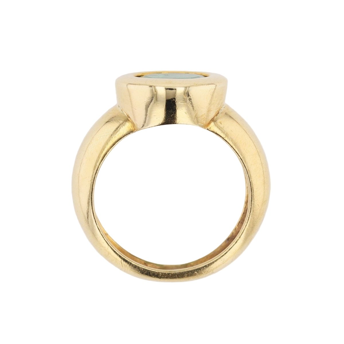 Bague Jonc en or jaune et émeraude - Castafiore