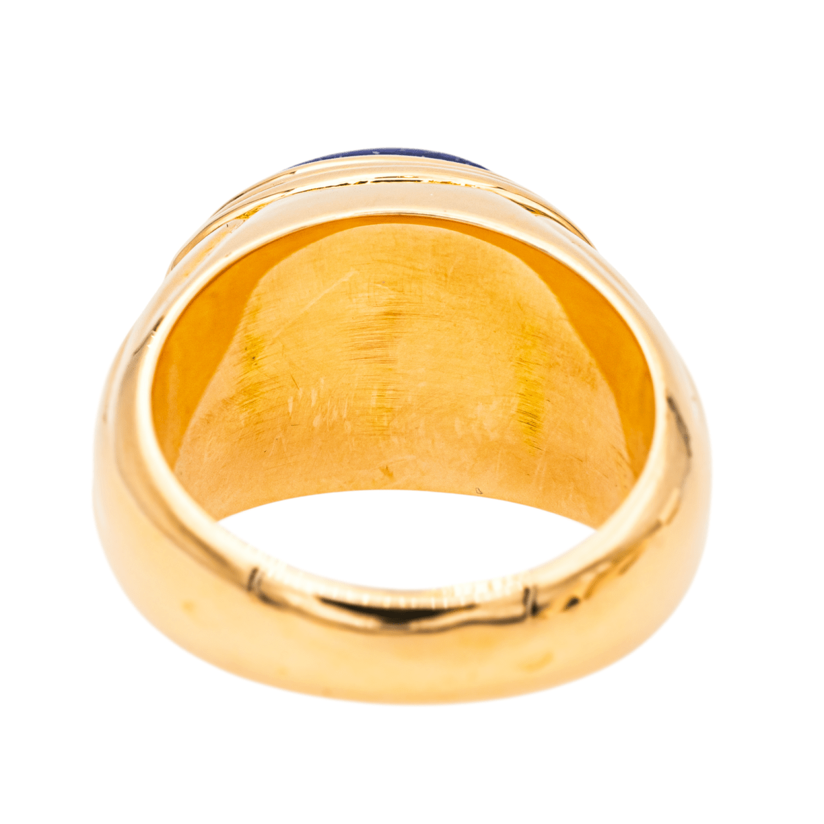 Bague Jonc en or jaune et lapis - lazuli - Castafiore