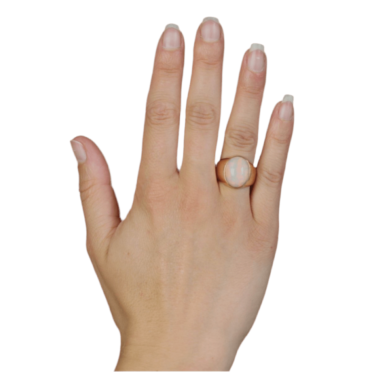 Bague Jonc en or jaune et opale - Castafiore