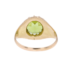 Bague Jonc en or jaune et péridot - Castafiore