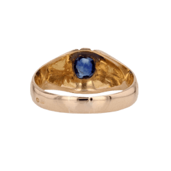 Bague Jonc en or jaune et saphir - Castafiore