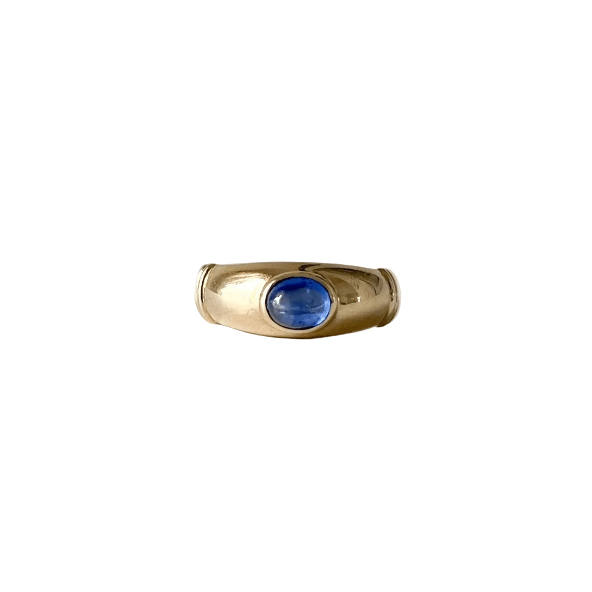 Bague Jonc en or jaune et saphir - Castafiore