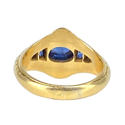 Bague Jonc en or jaune et saphirs - Castafiore